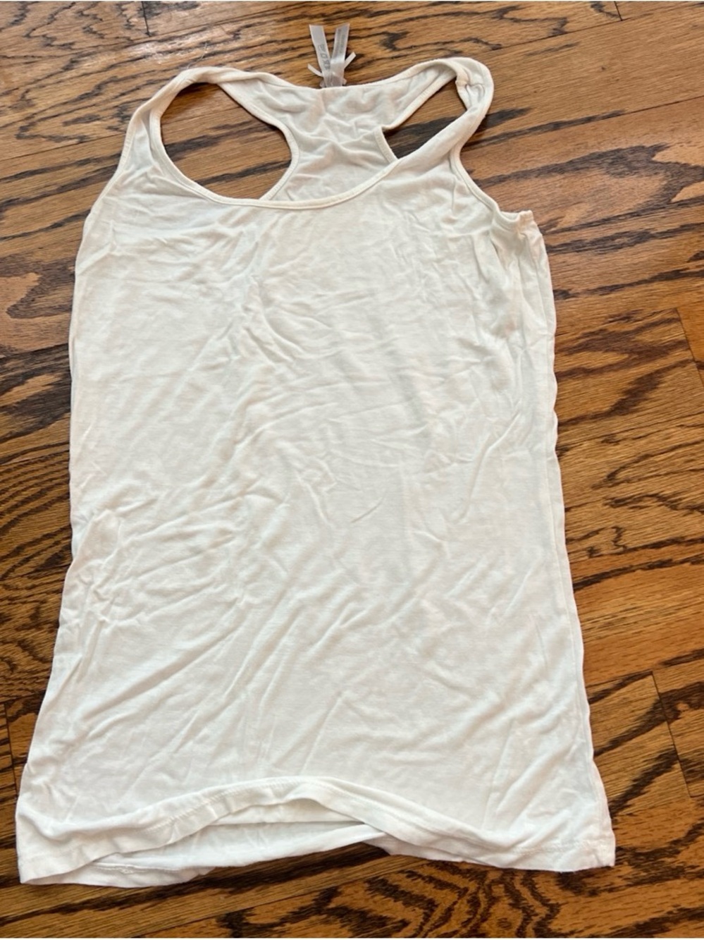 Light Cream Racerback Tank Top for Women